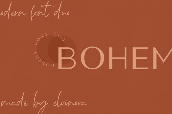 Bohemy Font Duo: Aesthetic Typography for Blogs and Branding