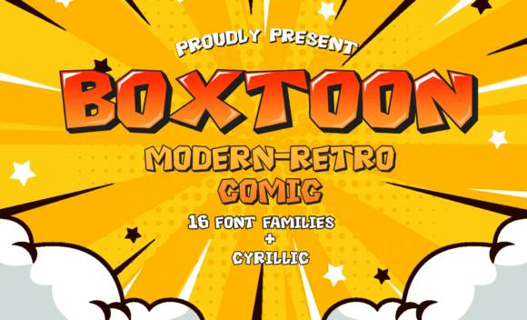Boxtoon Font: A Bold Comic Display Typeface for Business