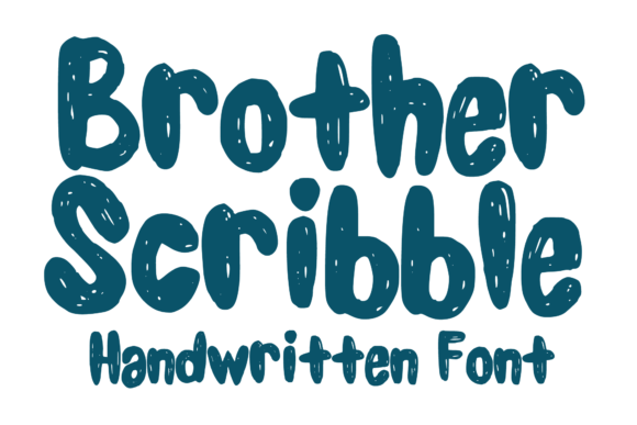 Brother Scribble: A Bold Scribbly Handwritten Font for Real Small Business Branding