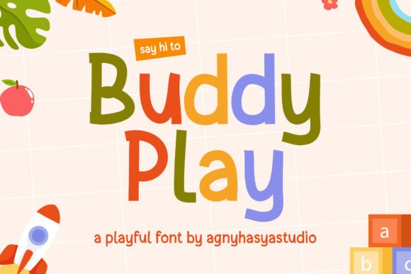 Buddy Play Display Font for Small Business Branding