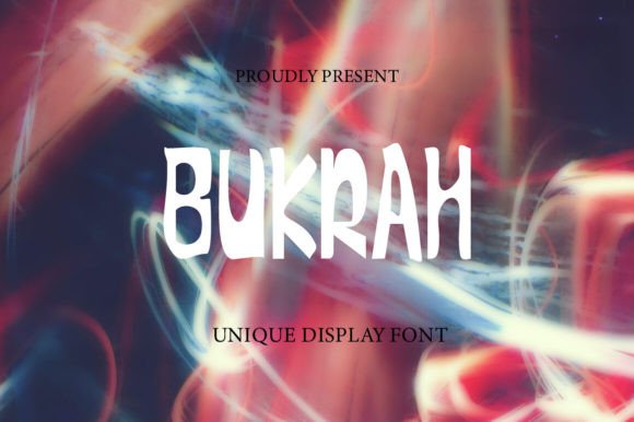 Bukrah: A Playful Display Font for Editorial Design