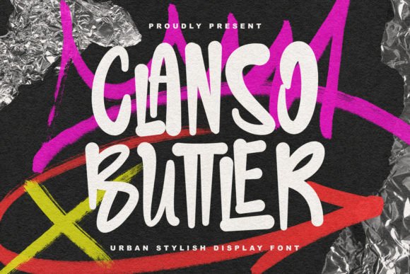 Clanso Buttler: The Urban Display Typeface for Digital Creators