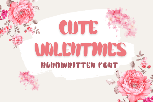 Cute Valentines Handwritten Font for Small Business Branding