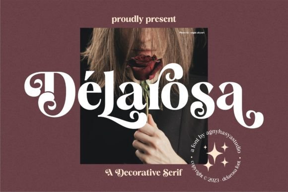 Delarosa: A Decorative Serif Display Font for Elegant Digital Branding
