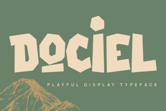 Dociel Playful Display Font for Bold Brand Design