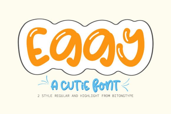 Eggy: The Sweet and Cute Display Font for Makers