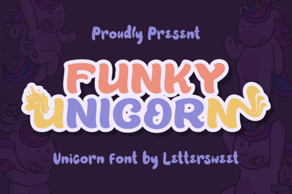 Funky Unicorn: The Whimsical Display Font for Small Businesses