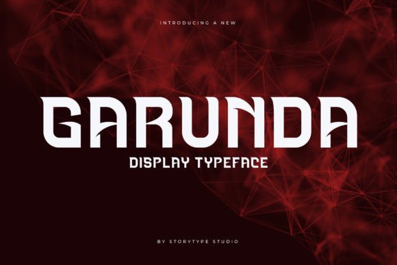 Garunda: A Modern Display Font for Creative Product Design