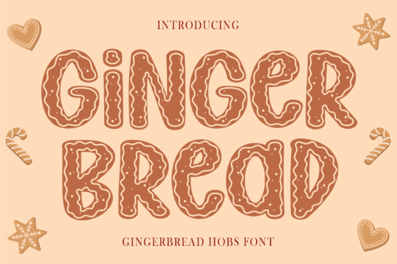 Gingerbread Hobs Display Font for Festive Branding