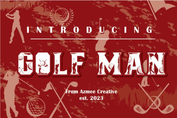 Golf Man: A Playful Display Font for Modern Branding and Web Design