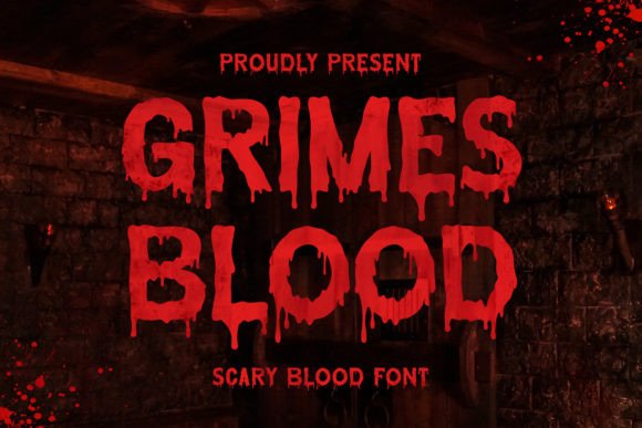 Grimes Blood: A Bloody Horror Display Font for Crafters