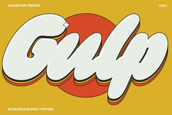 Gulp: A Cheerful Display Font for Playful Editorial Work