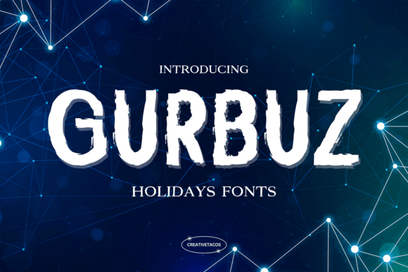 Gurbuz Holiday Display Font for Joyful Digital Branding