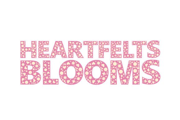 Heartfelt Blooms Display Font for Whimsical Branding