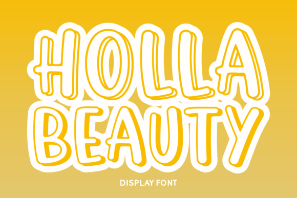 Holla Beauty: A Playful & Elegant Display Font for Editorial Design