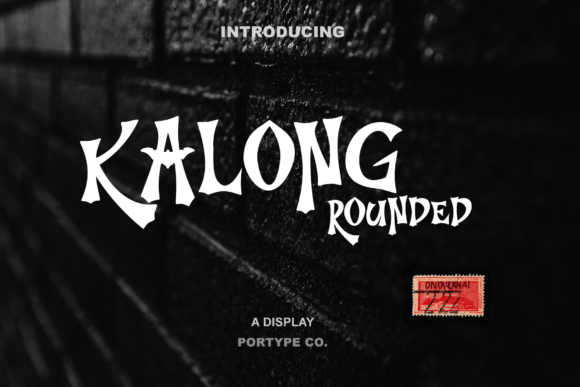 Kalong Rounded Font for Halloween Craft Projects