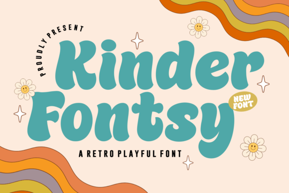 Kinder Fontsy: A Playful Retro Display Font for Crafters