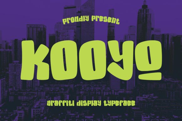 Kooyo Display Font Review: Bold Graffiti Typeface for Branding