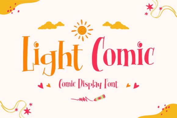 Light Comic Display Font for Cheerful Branding