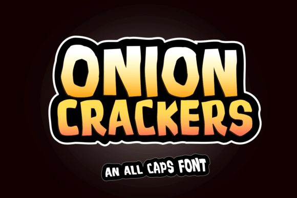 Onion Crackers: Rustic All Caps Display Font for Branding