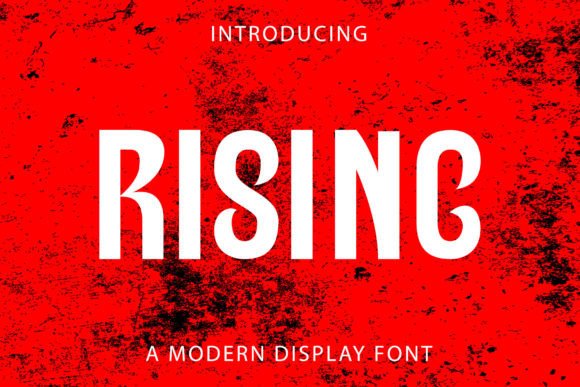 Rising Display Font for Bold Brand Identity