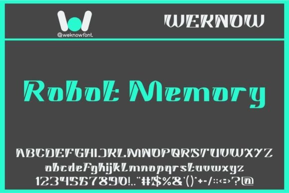 Robot Memory Font: Sci-Fi Display Typography for Campaigns