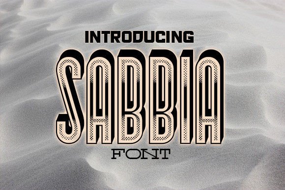 Sabbia Display Font for Headlines and Editorial Layouts