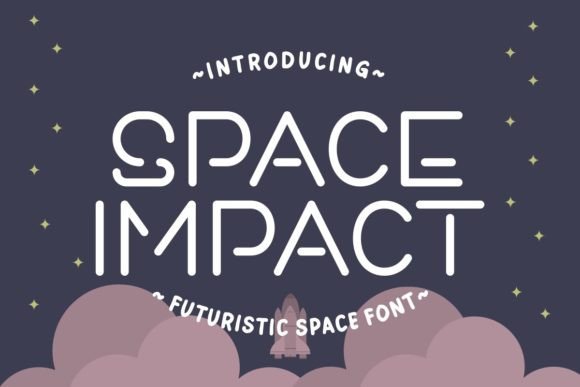 Space Impact Font: A Futuristic Display Typeface for Bold Branding