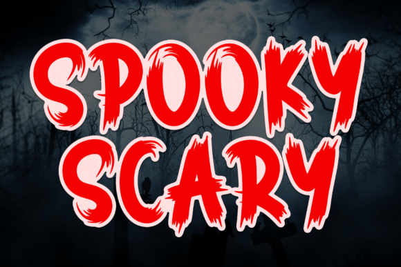 Spooky Scary Font for Halloween Branding & Business Design