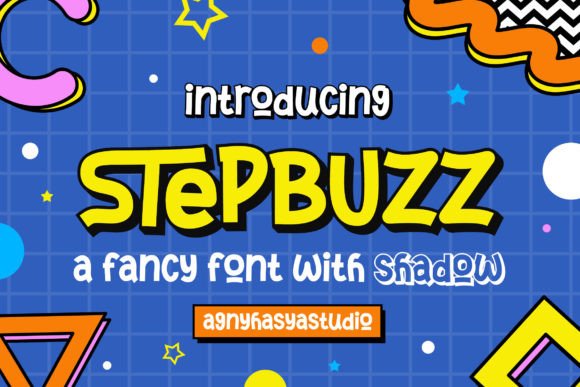 Stepbuzz: A Playful Display Font for Digital Branding