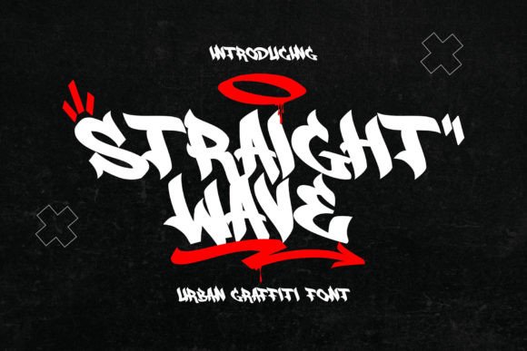 Straight Wave: A Monoline Graffiti Font for Display Branding