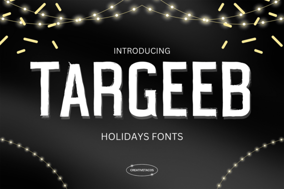 Targeeb Font: Bold Brush Display Typeface for Digital Branding