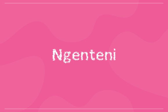 The Ngenteni Font and Its Editorial Charm