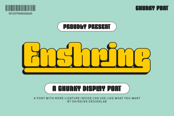 Using the Enshrine Display Font for Vintage Branding