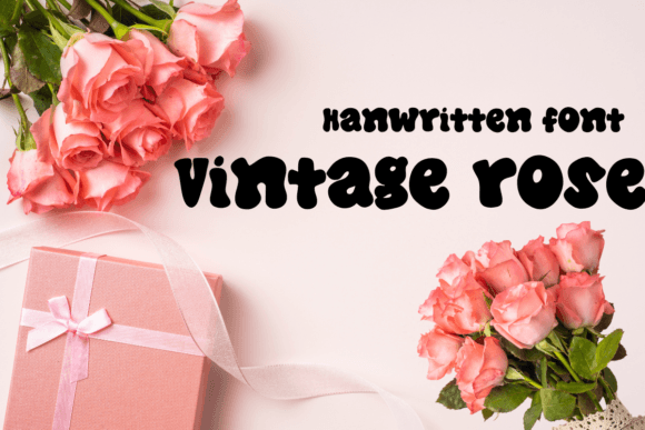 Vintage Rose: A Handwritten Display Font for Editorial Design
