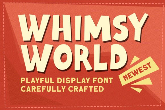 Whimsy World: A Bold Display Font for Playful Branding