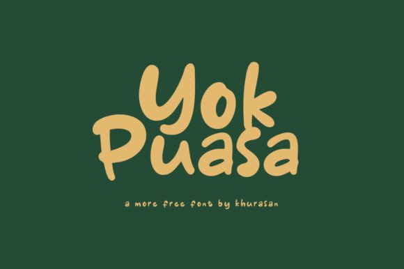 Yok Puasa: A Modern Display Font for Marketers and Creators
